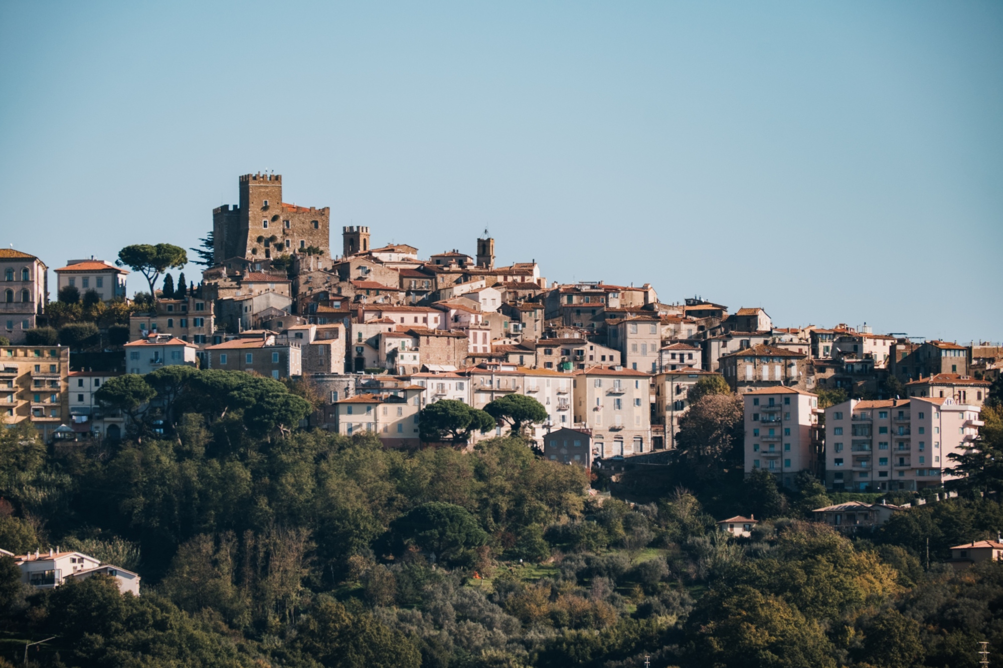 Vista panoramica di Manciano