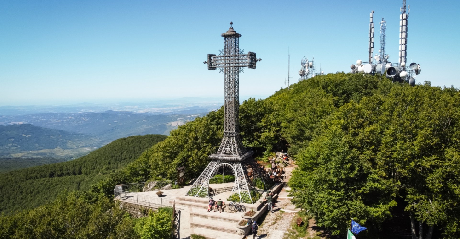 Das Gipfelkreuz des Monte Amiata