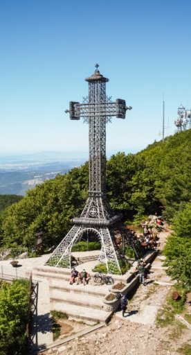 La croix au sommet du Mont Amiata