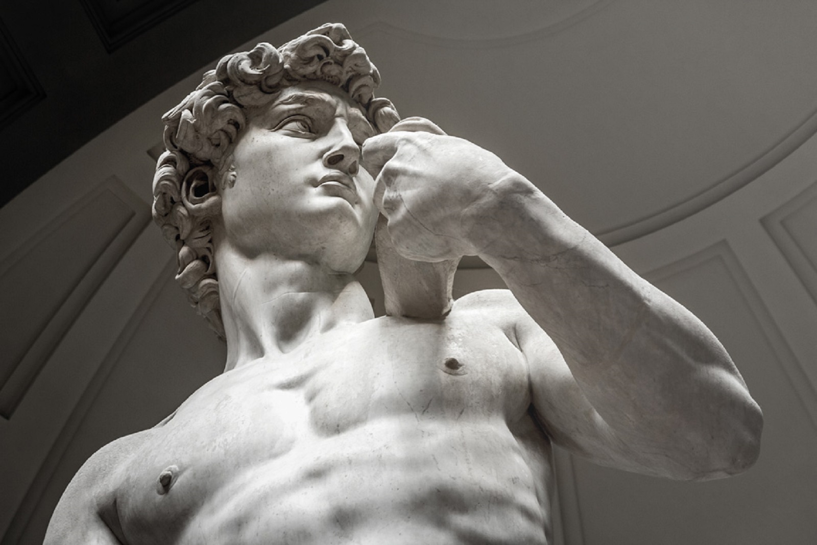 Il David di Michelangelo alla Galleria dell'Accademia di Firenze