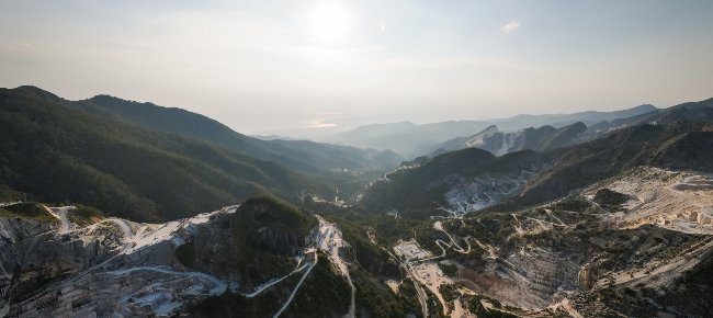 Panorama dalle cave di marmo - Carrara