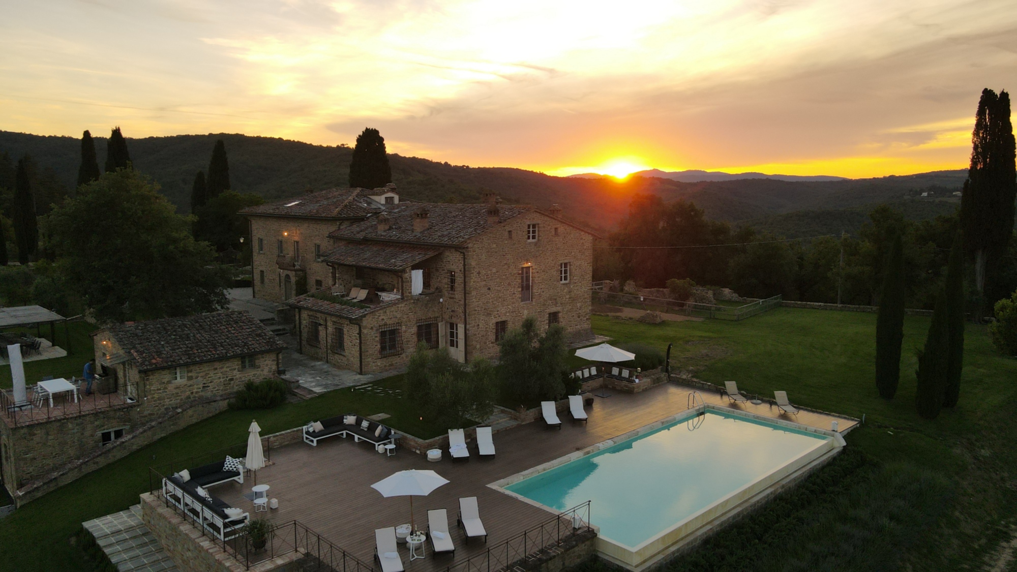 Foto Aerea del Podere Cavalbianco