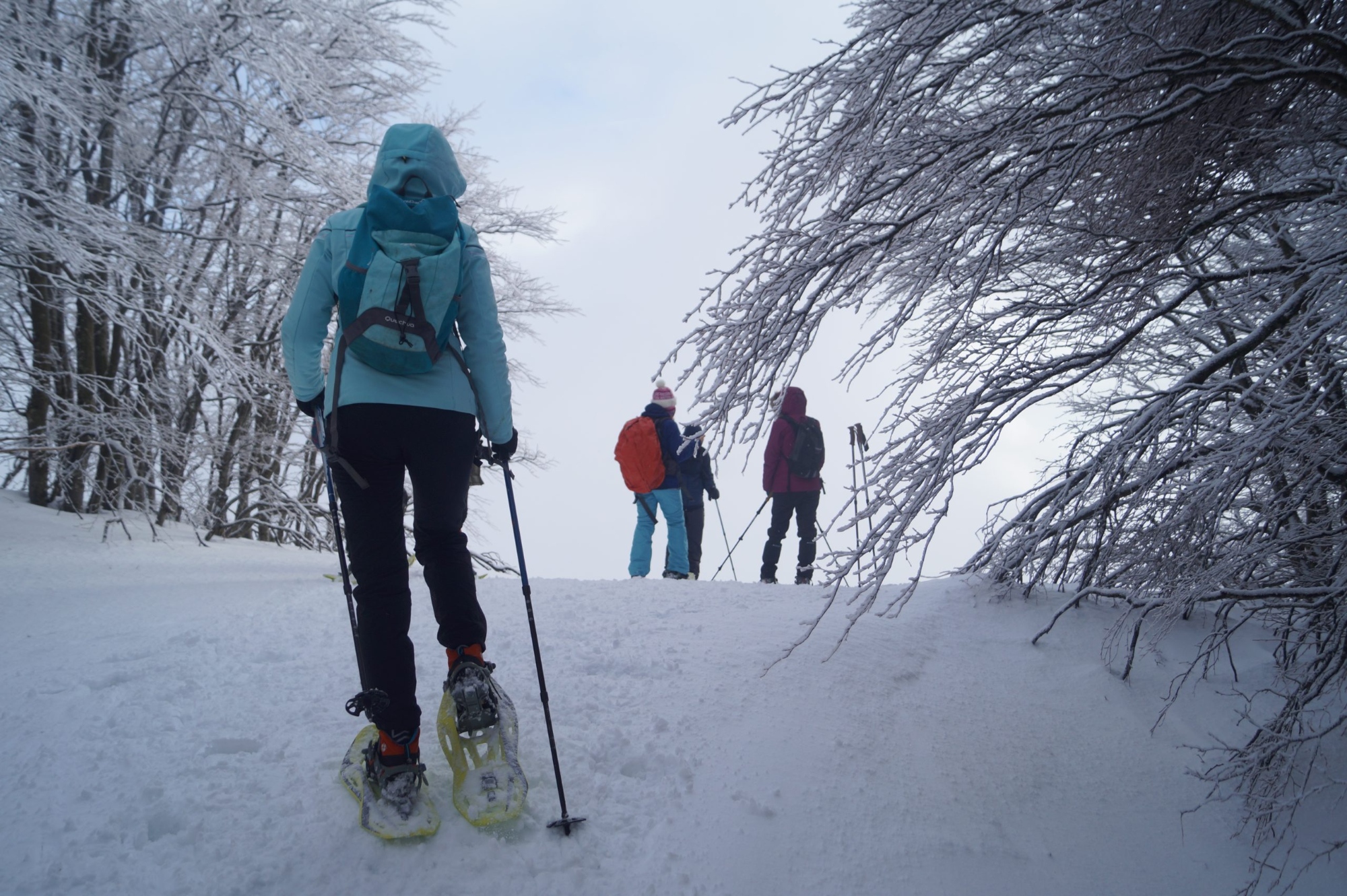 Bianco Appennino con le ciaspole