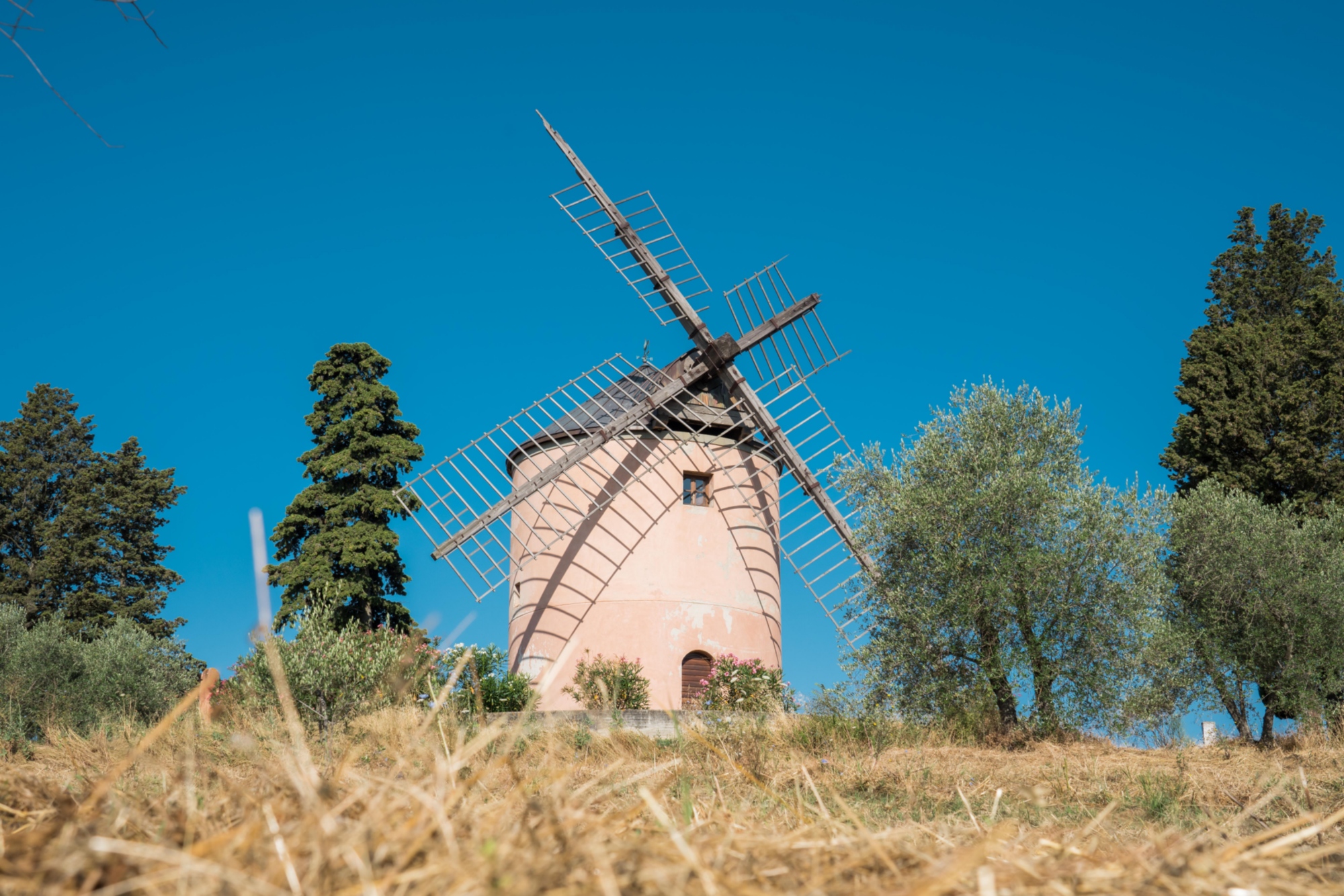 Il mulino a vento della Fattoria di Lavacchio a Pontassieve
