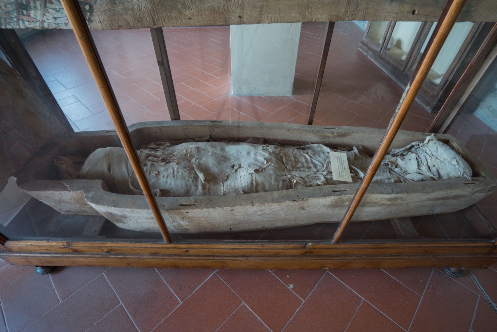 La mummia al Museo Etnografico della Missione Francescana