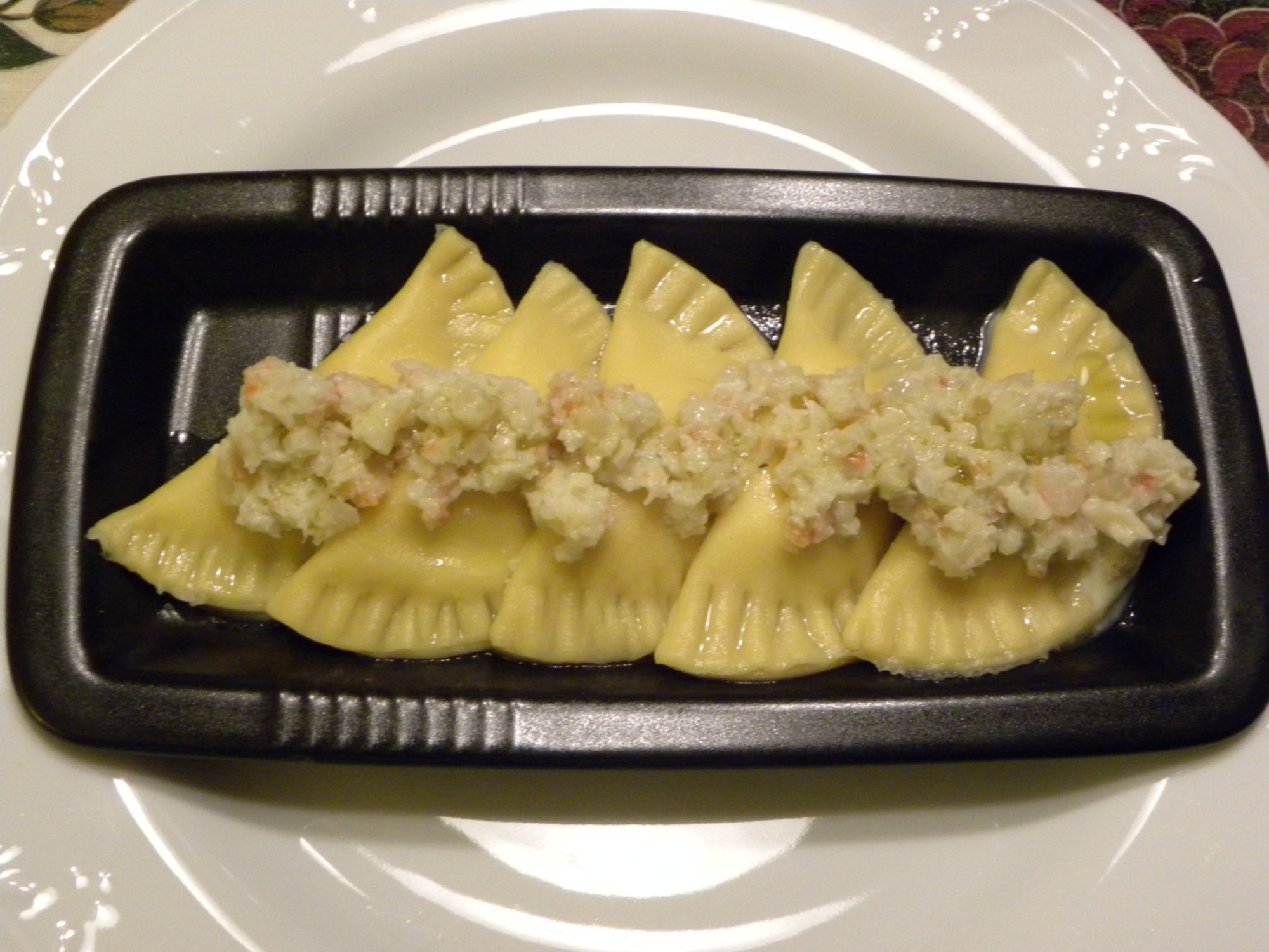 Un piatto di tortelli, tipici della zona
