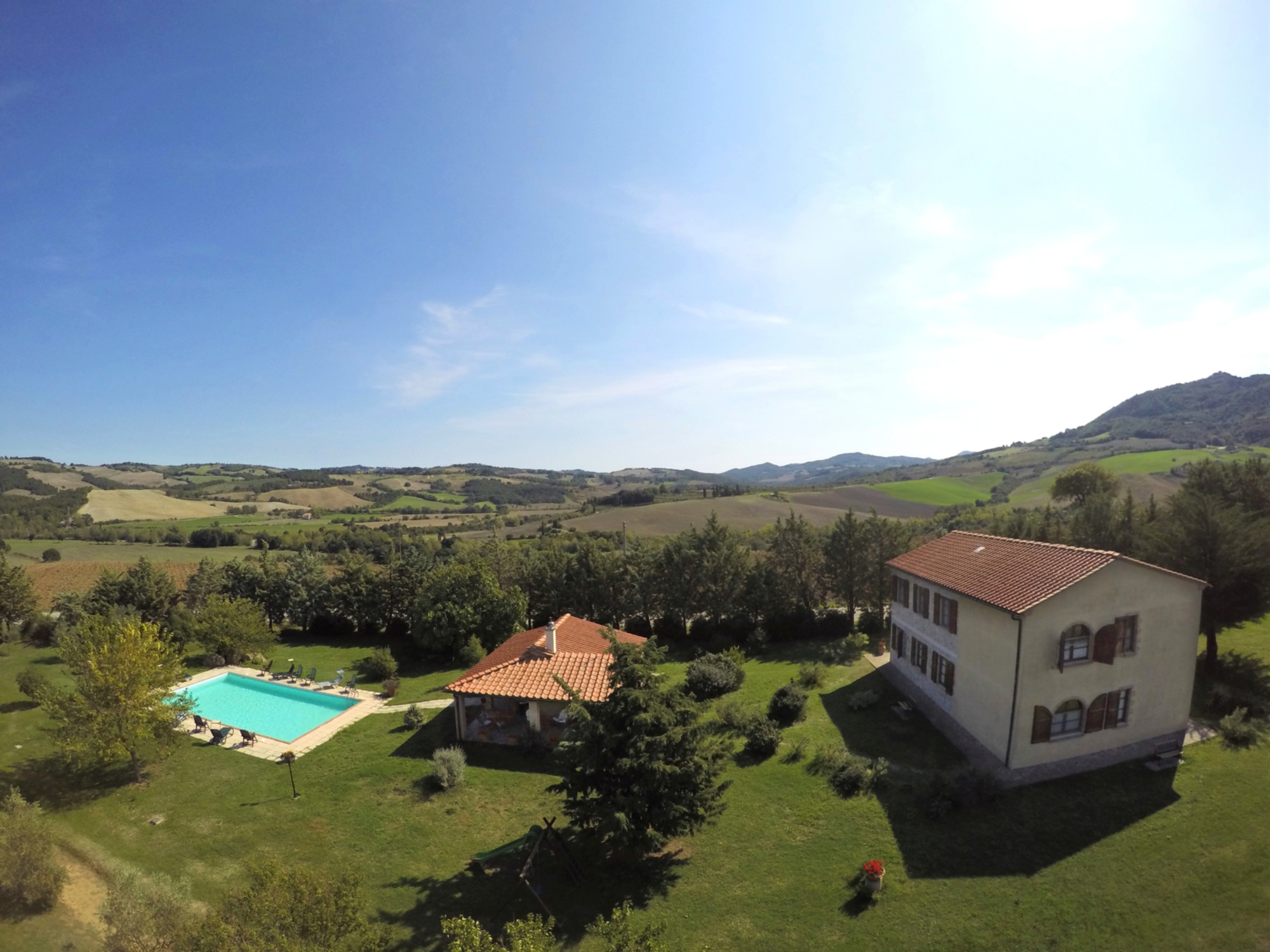 Agriturismo Le Selvole visto dall'alto