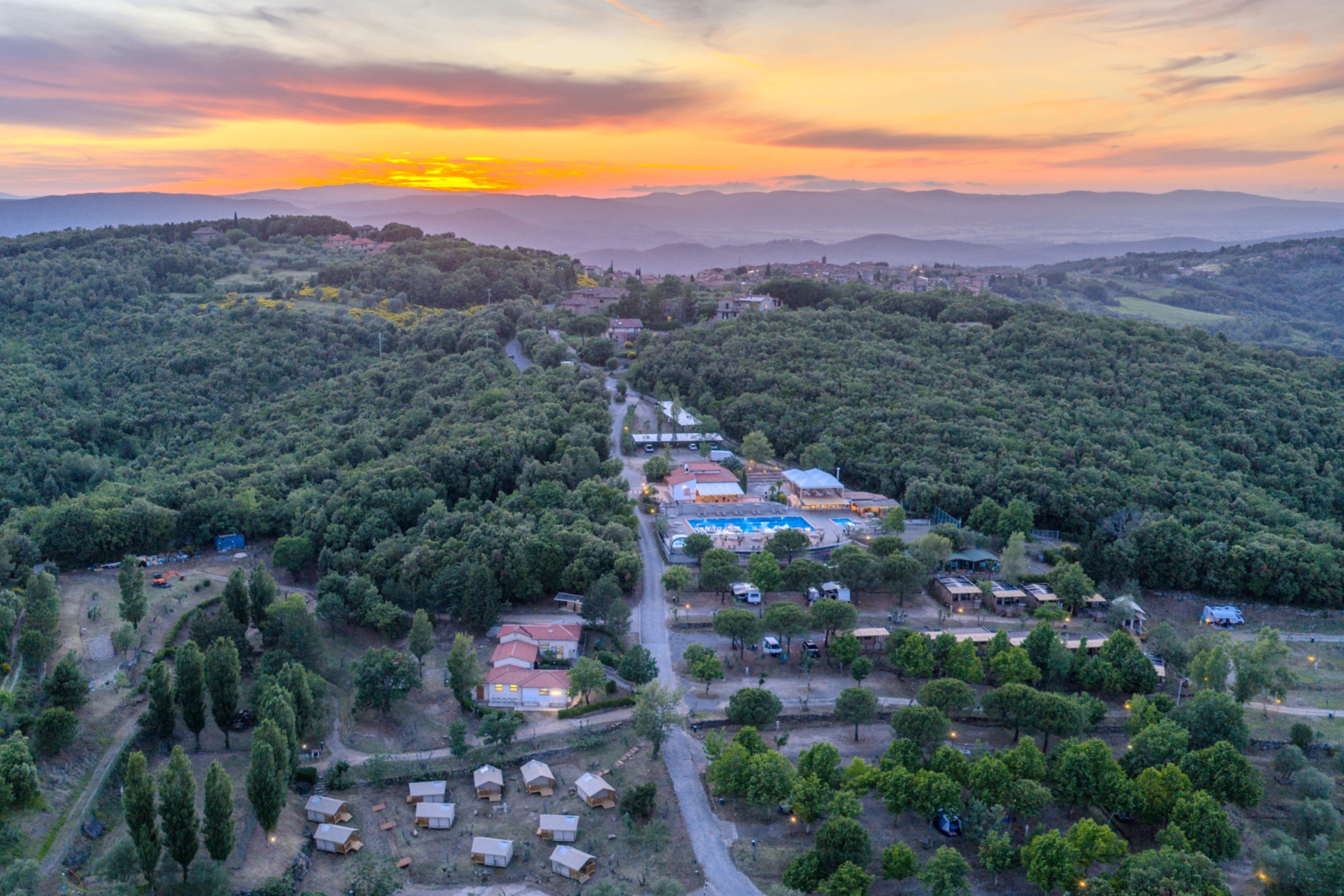Etrusco Camping Village dall'alto