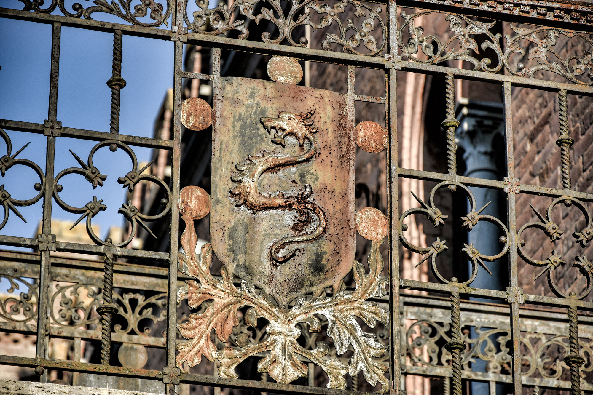 Details der Burg Farnetella