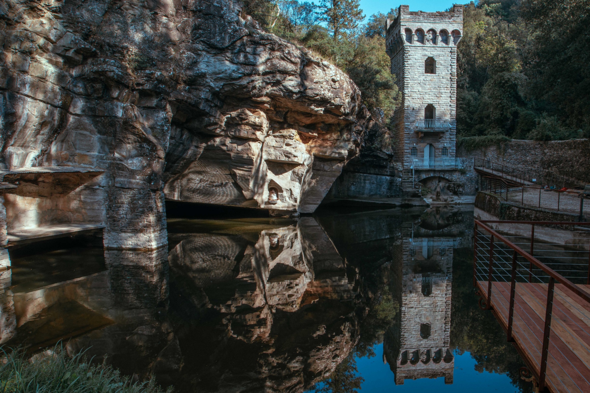 Laghetto romantico alla Fattoria di Maiano