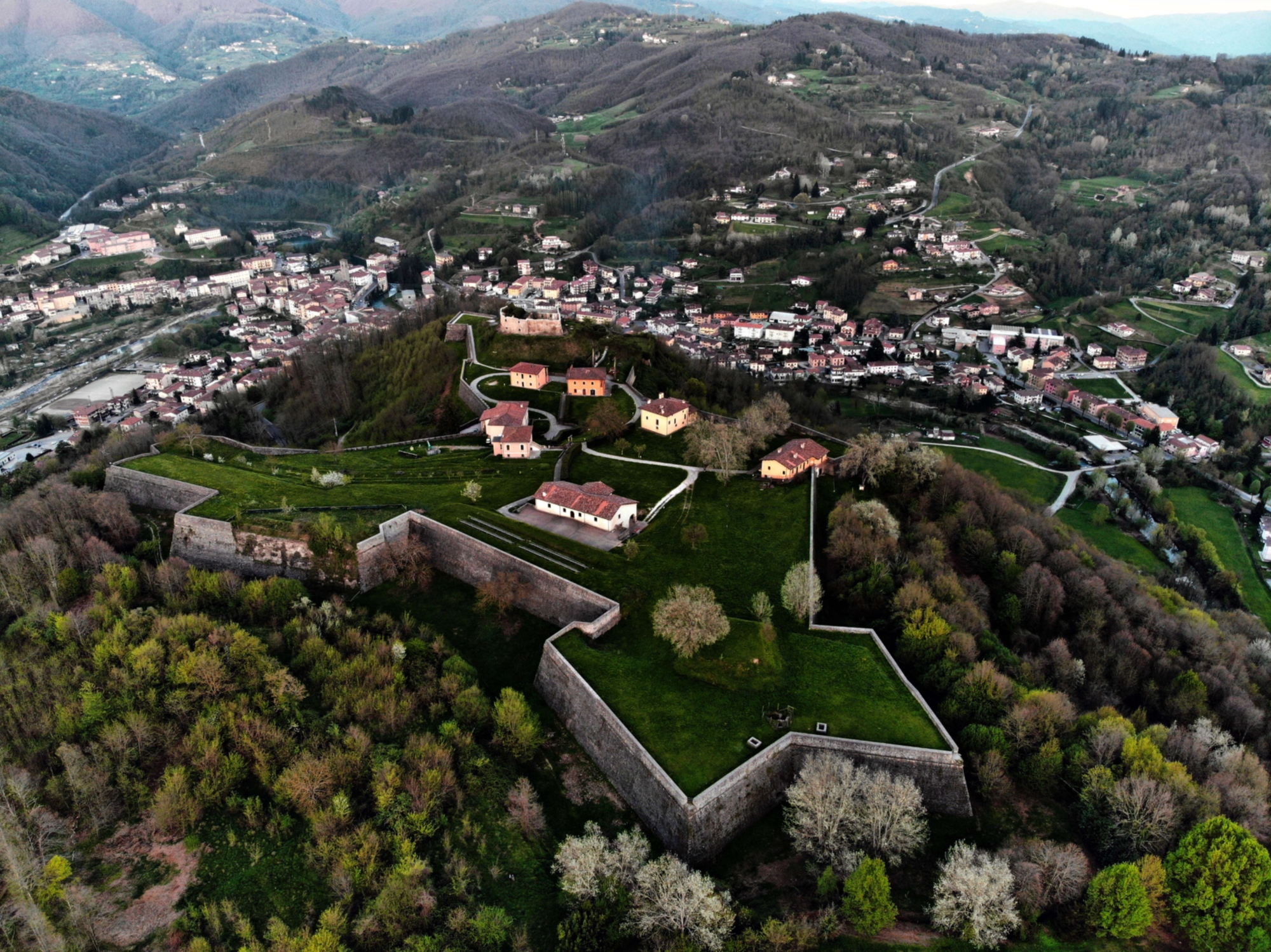 Vista dall'alto della Fortezza di Mont'Alfonso
