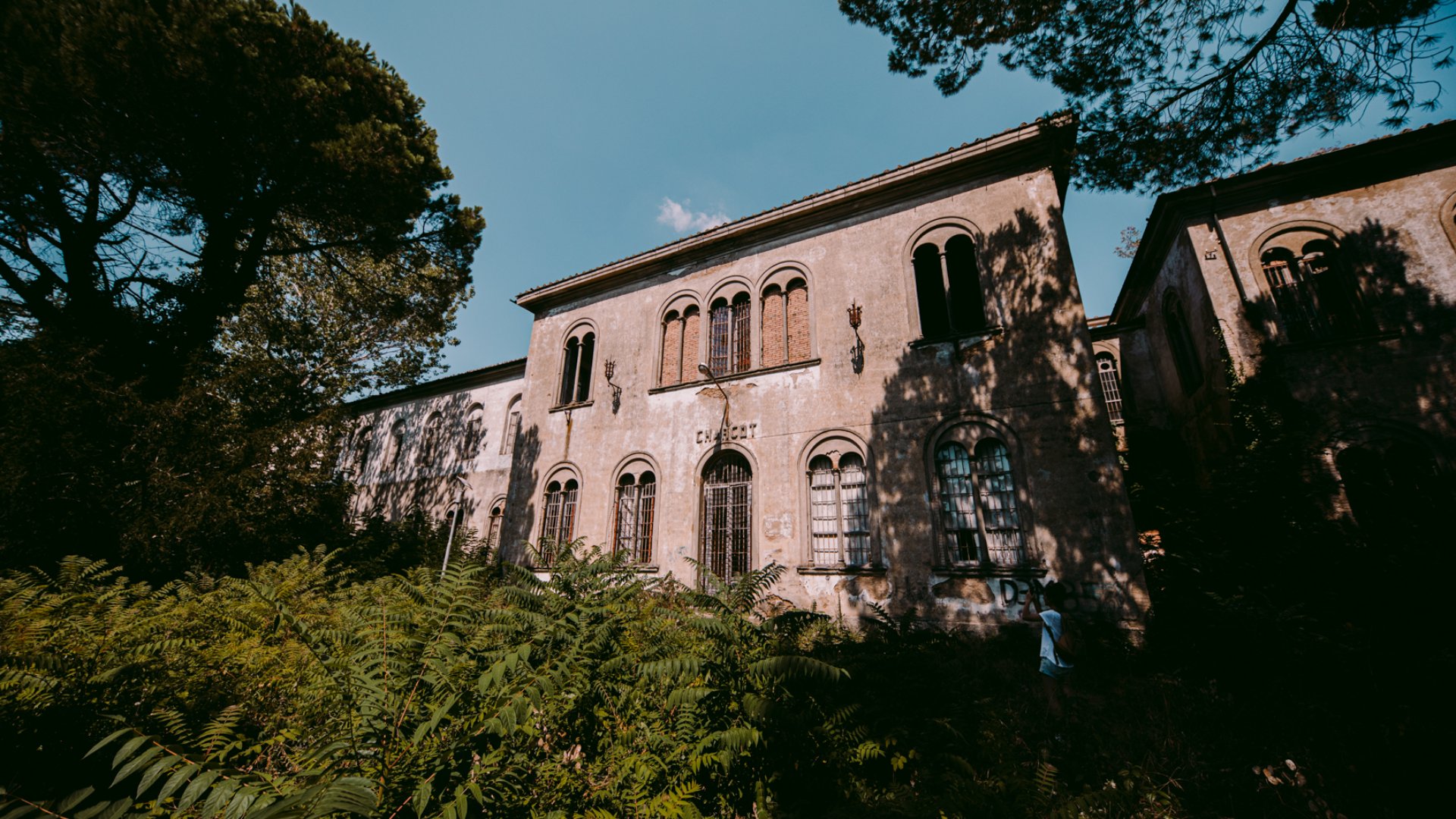 Exterior of the former asylum in Volterra