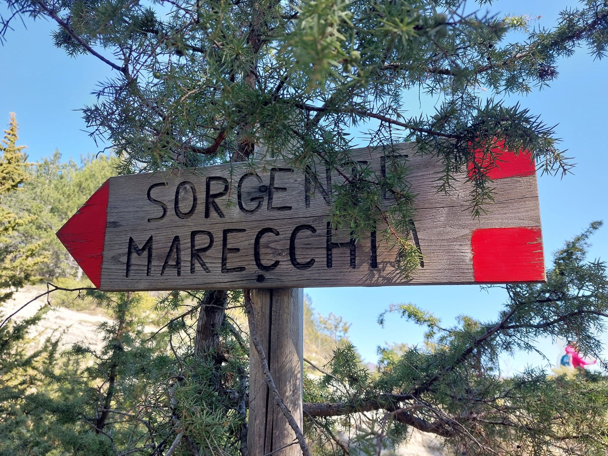 Trekking to the source of the Marecchia river