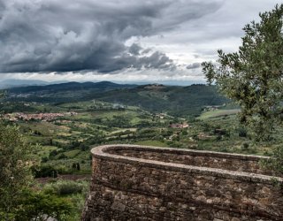 Die antike Festung von Carmignano