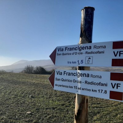 A five-day trekking on the Via Francigena from Siena to Radicofani