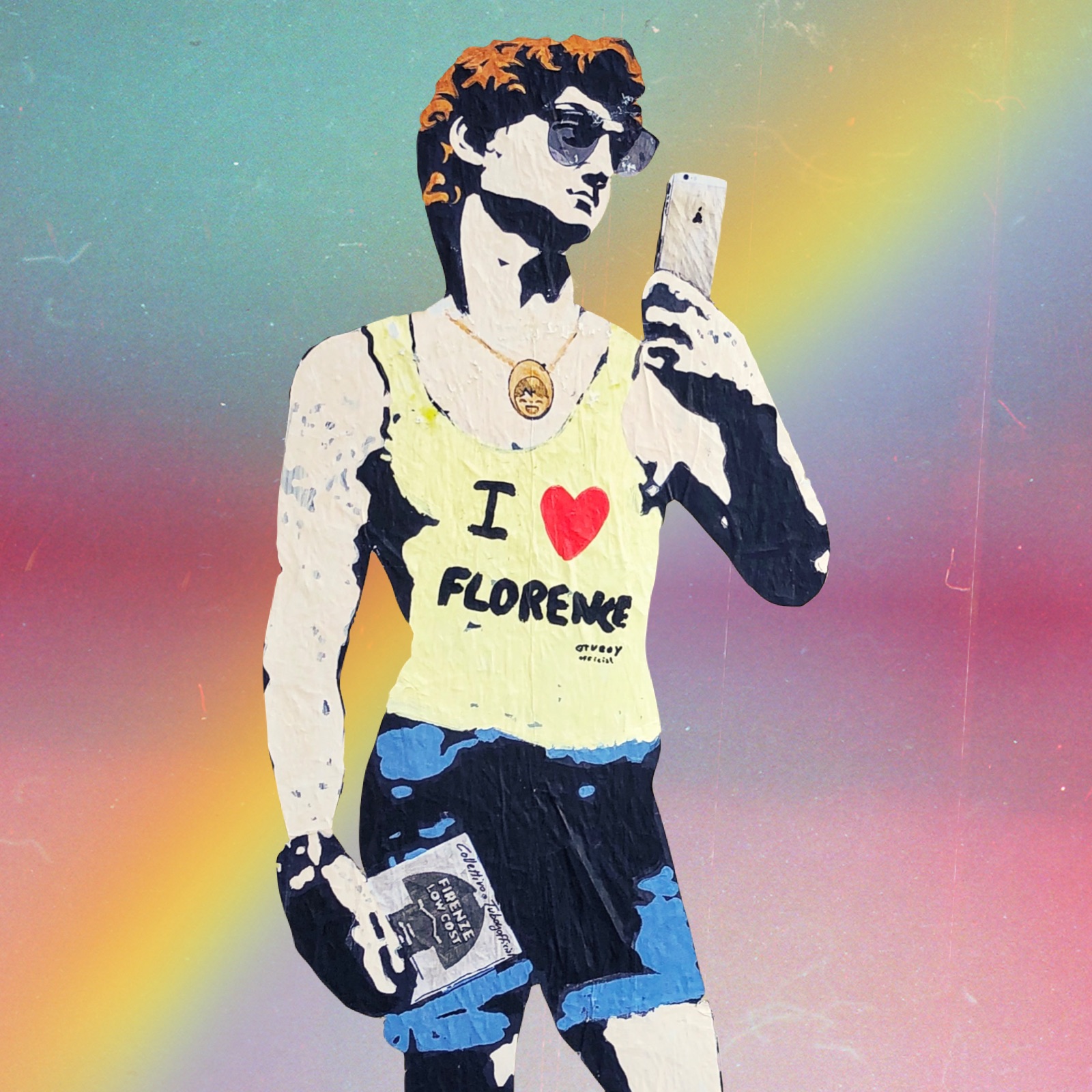 Murale David Firenze LGBTQ
