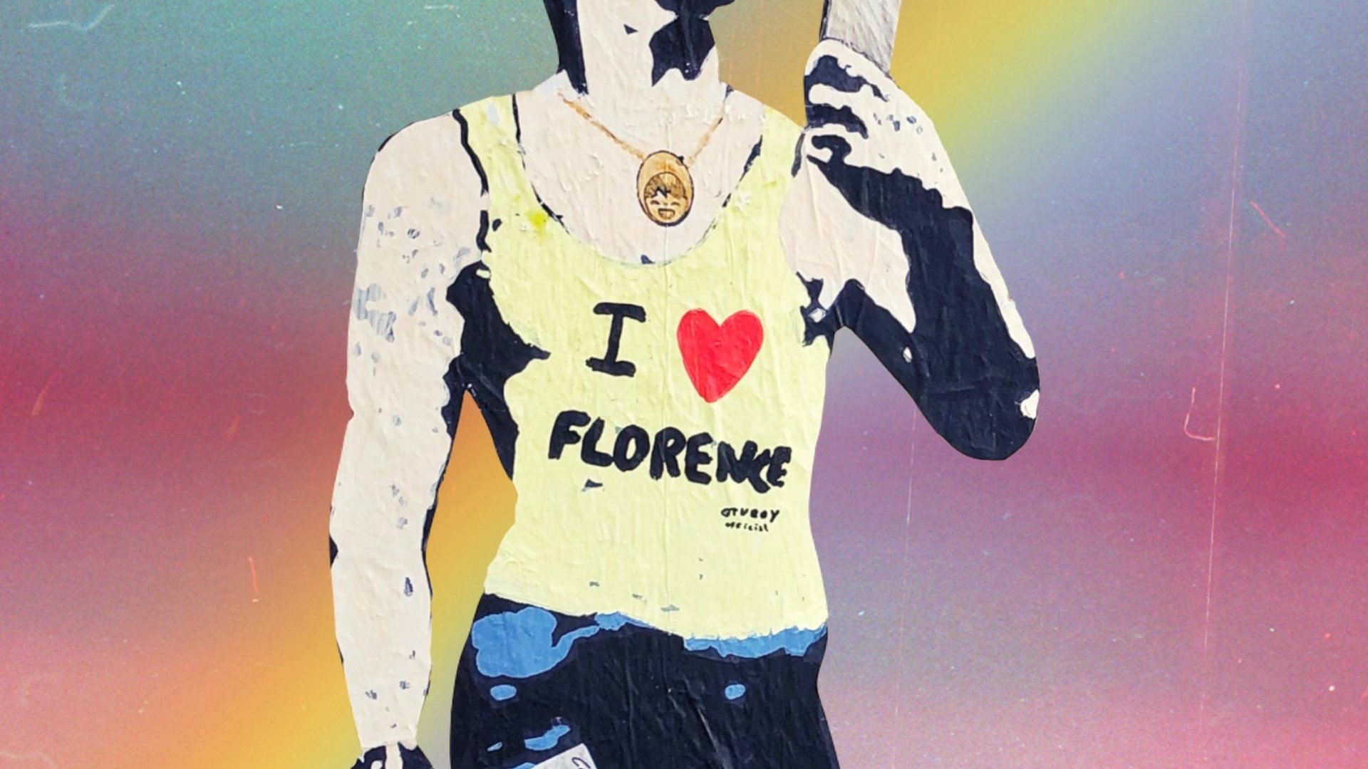 Murale David Firenze LGBTQ