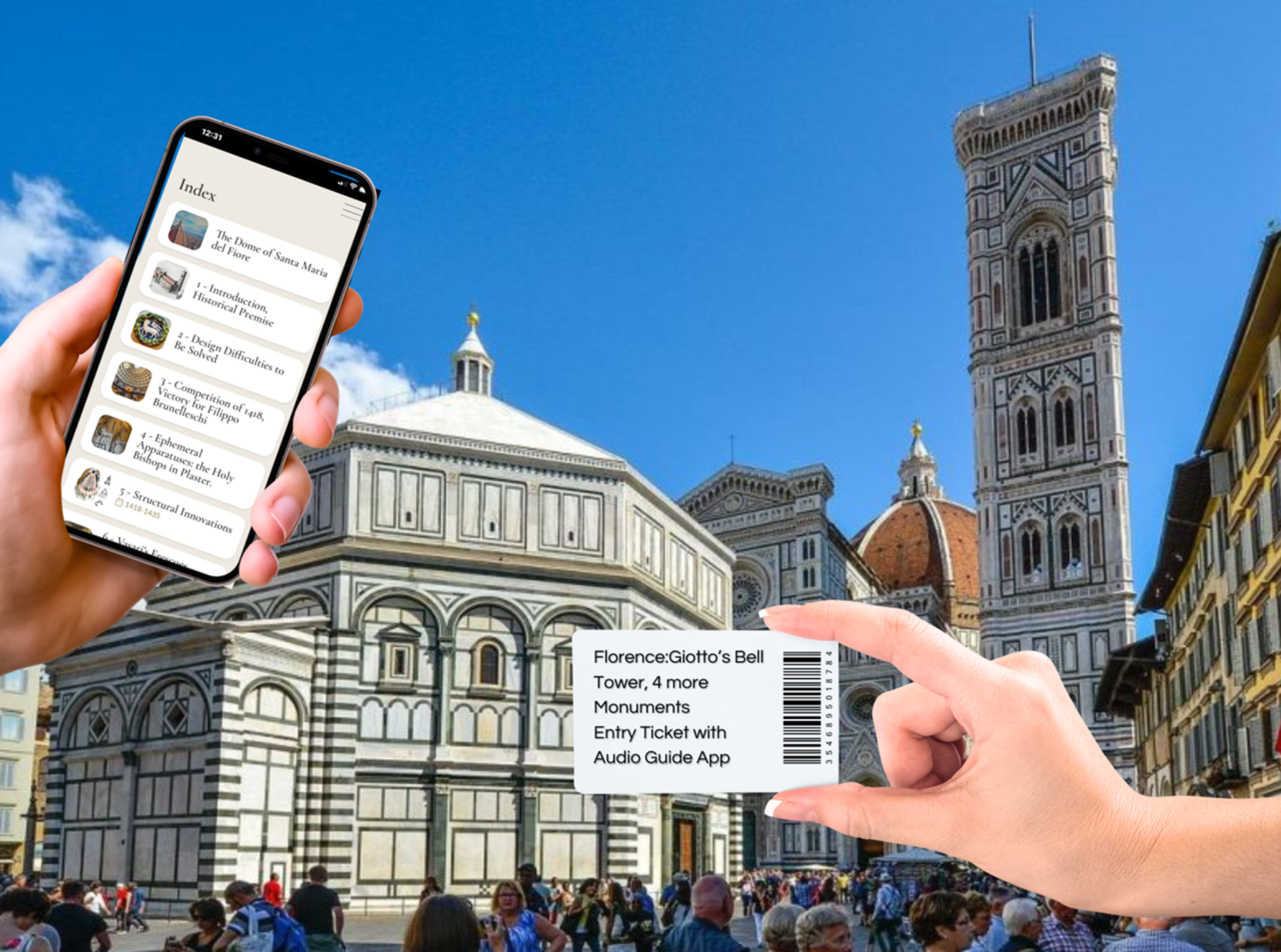 Firenze: Campanile di Giotto e Duomo con Audio App