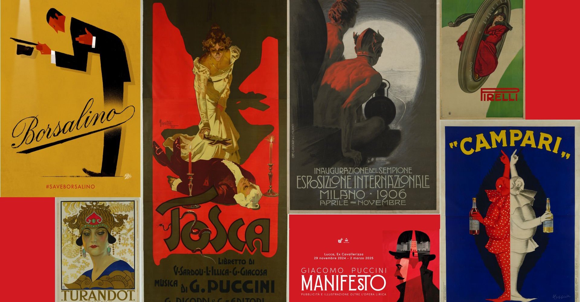 locandine della mostra Giacomo Puccini Manifesto locandine della mostra Giacomo Puccini Manifesto