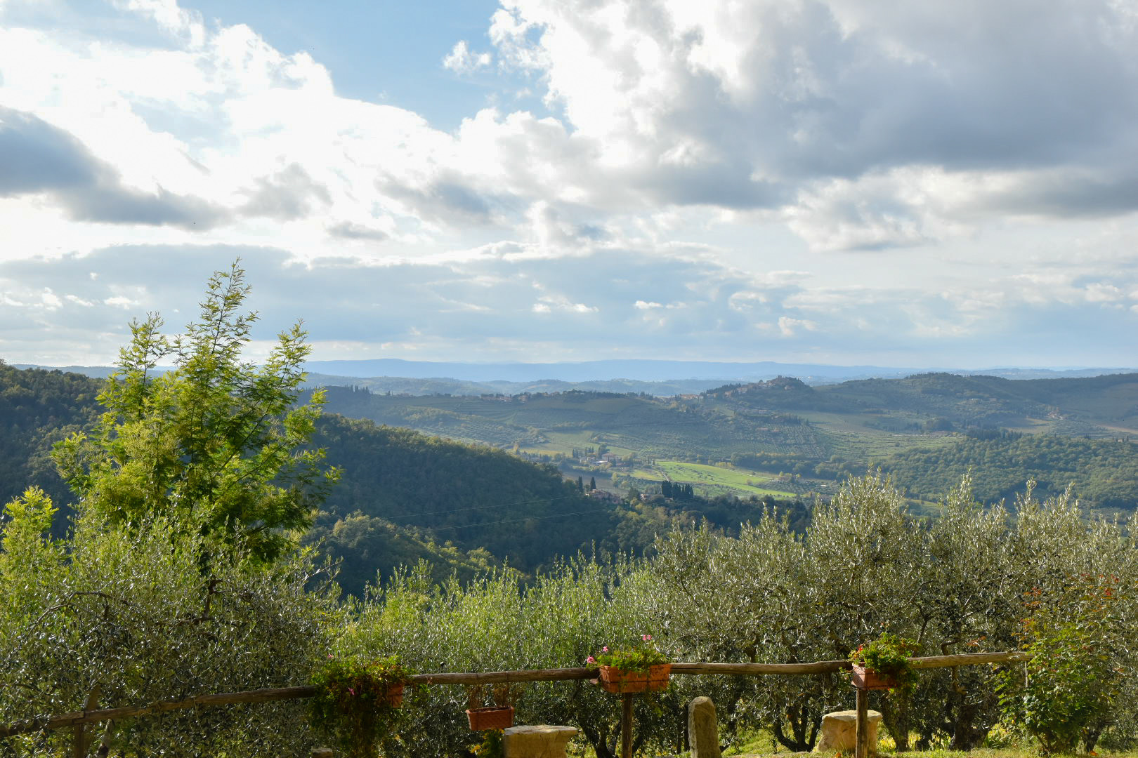 La campiña de Greve in Chianti