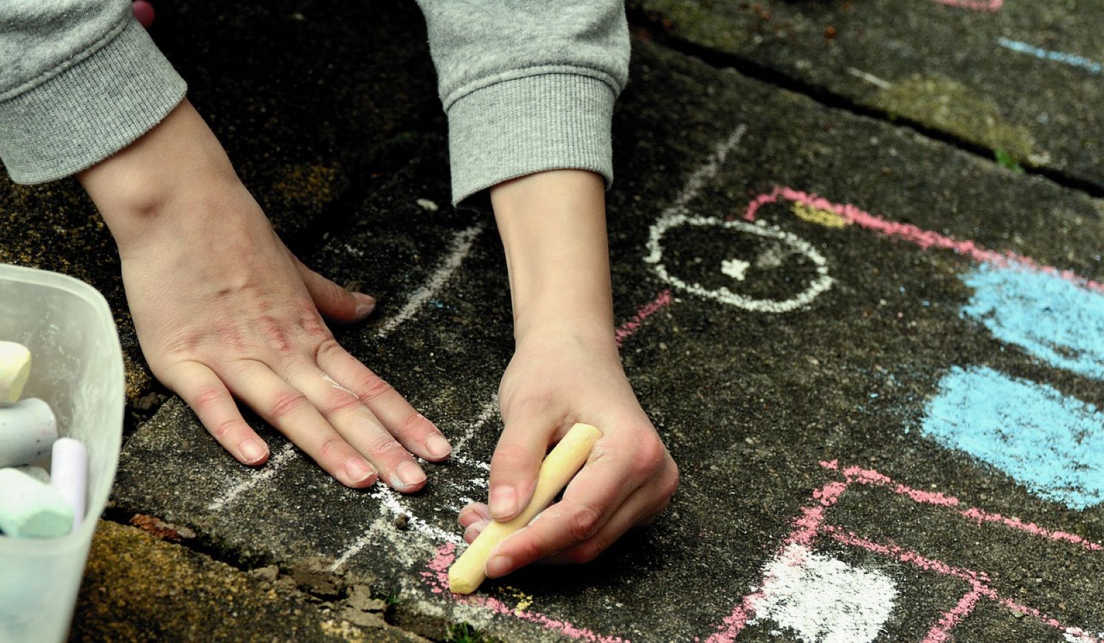drawing on the ground