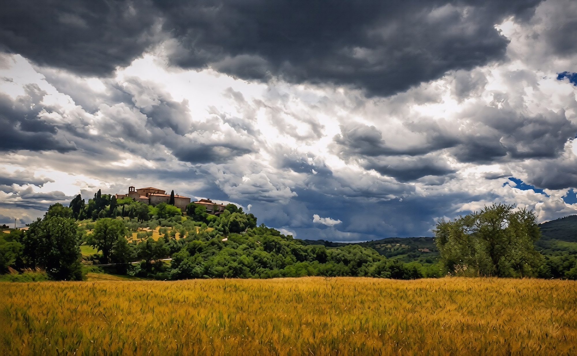 Paesaggio agricolo della campagna di Murlo