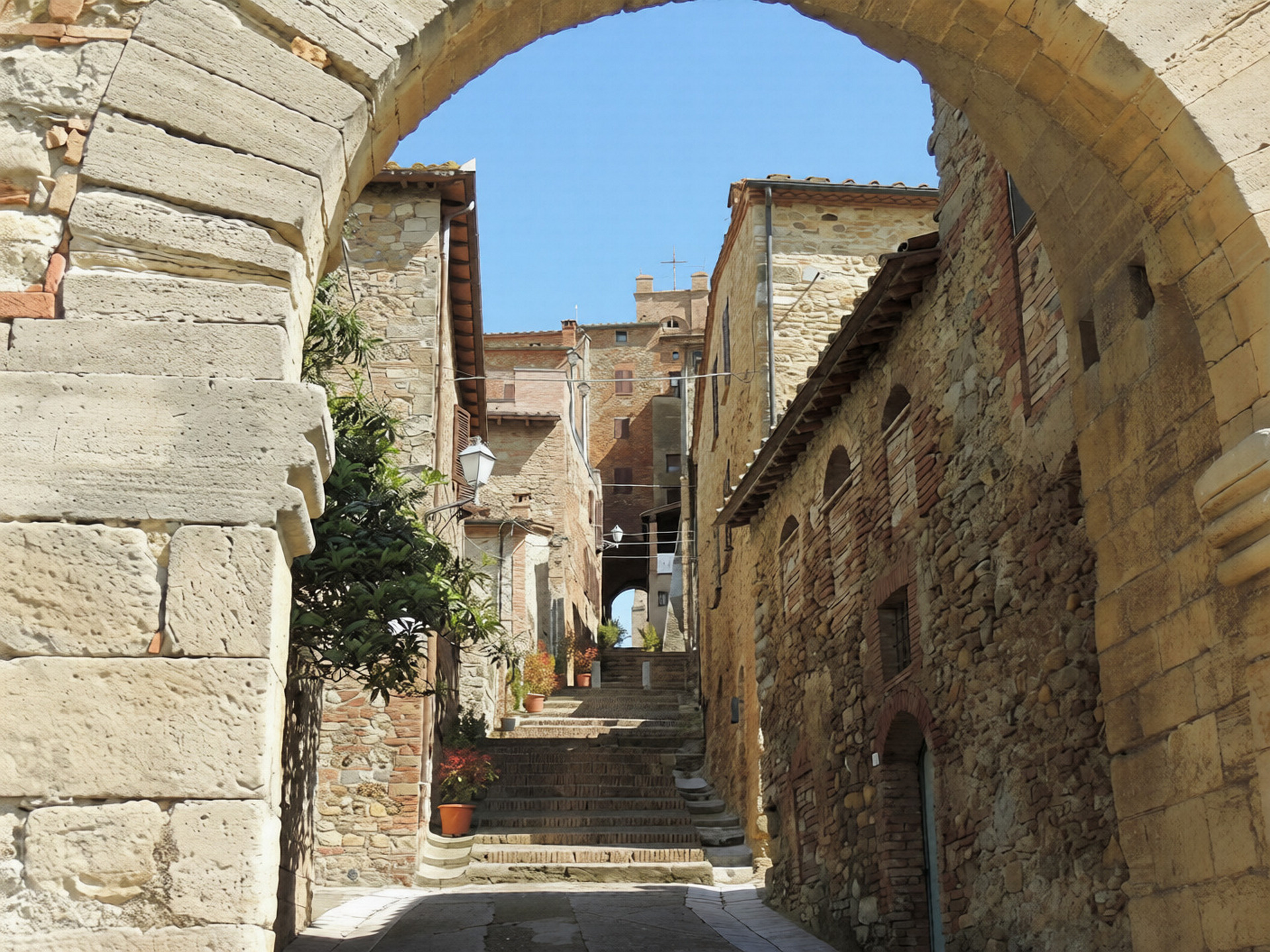 Porta d’accesso al centro storico medievale di Radicondoli