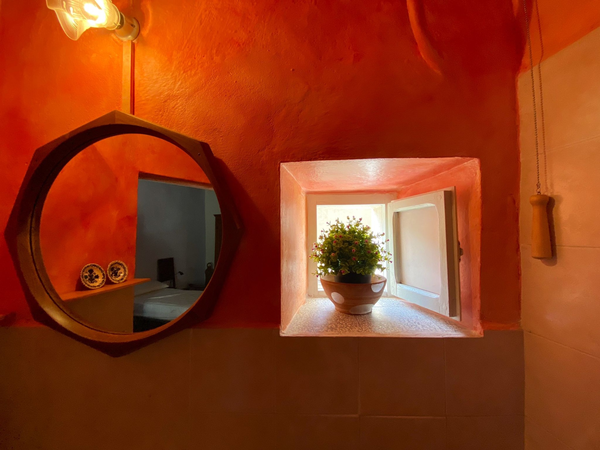 La finestra del bagno di Casa del Rondone