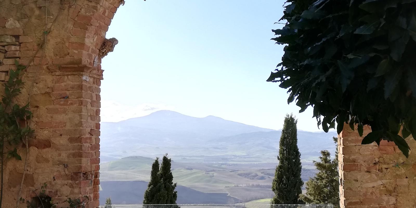 Valdorcia e Monte Amiata visti da Pienza Valdorcia e Monte Amiata visti da Pienza