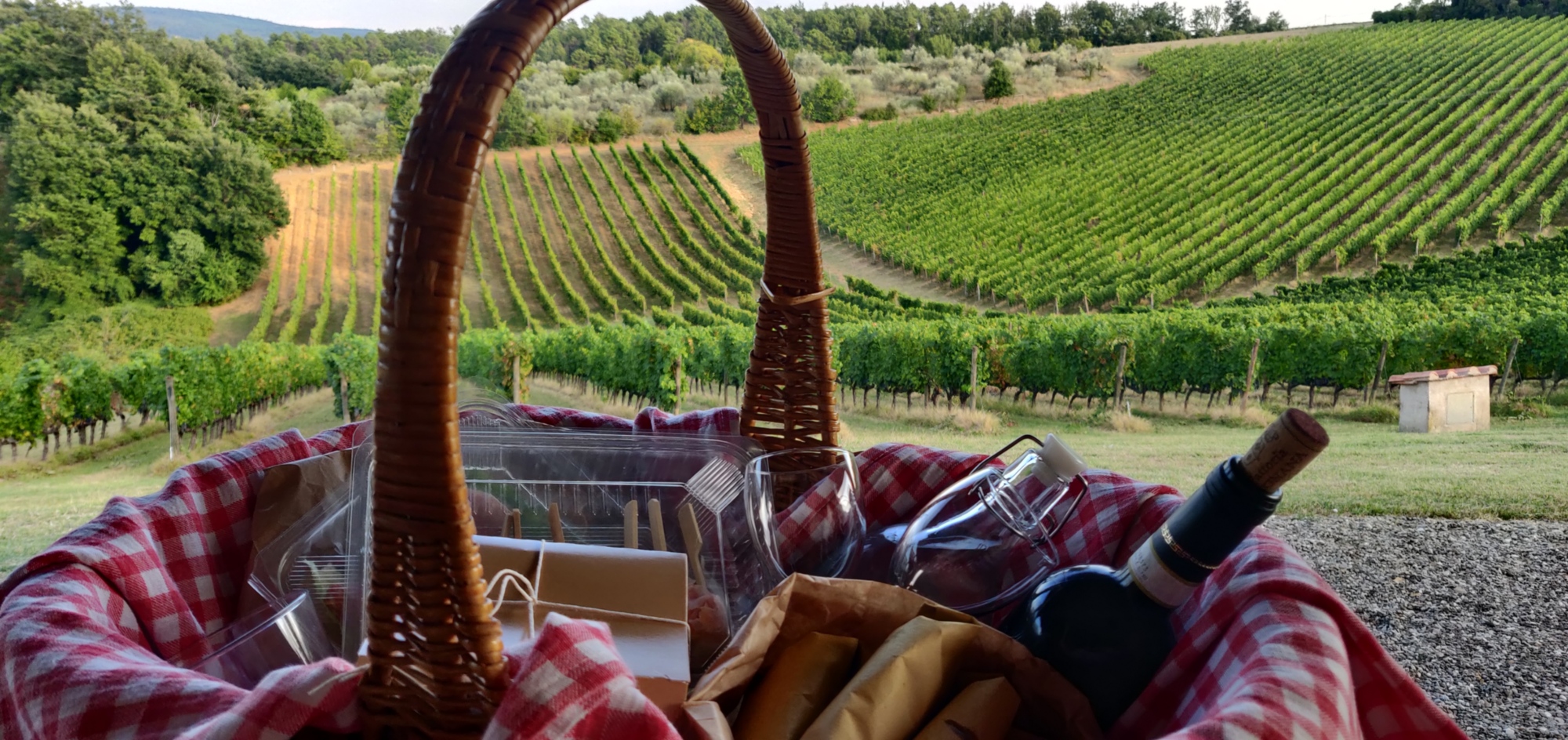 Prodotti locali a km zero gustati in un panorama da sogno sul Chianti