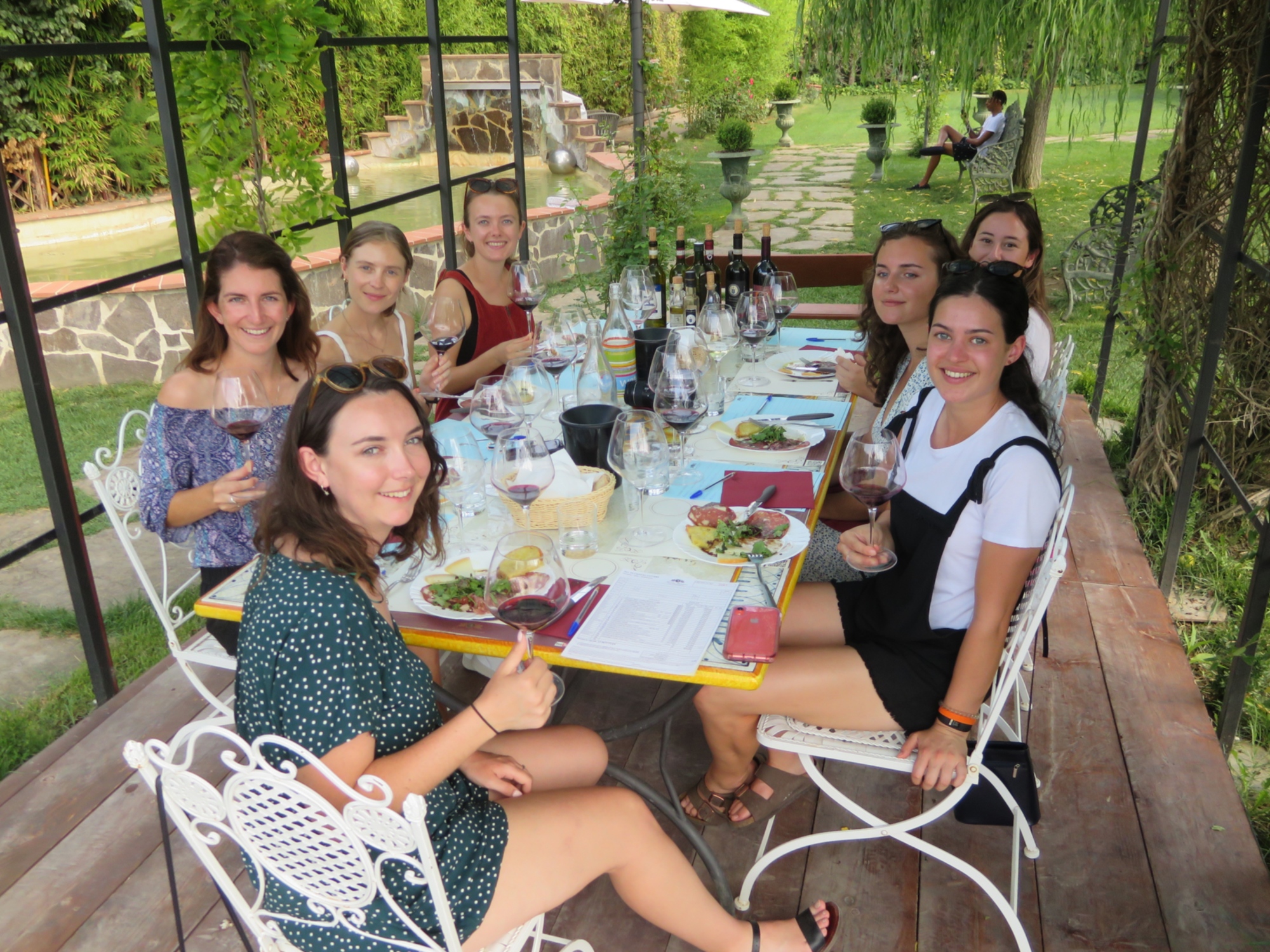 lunch at a winery