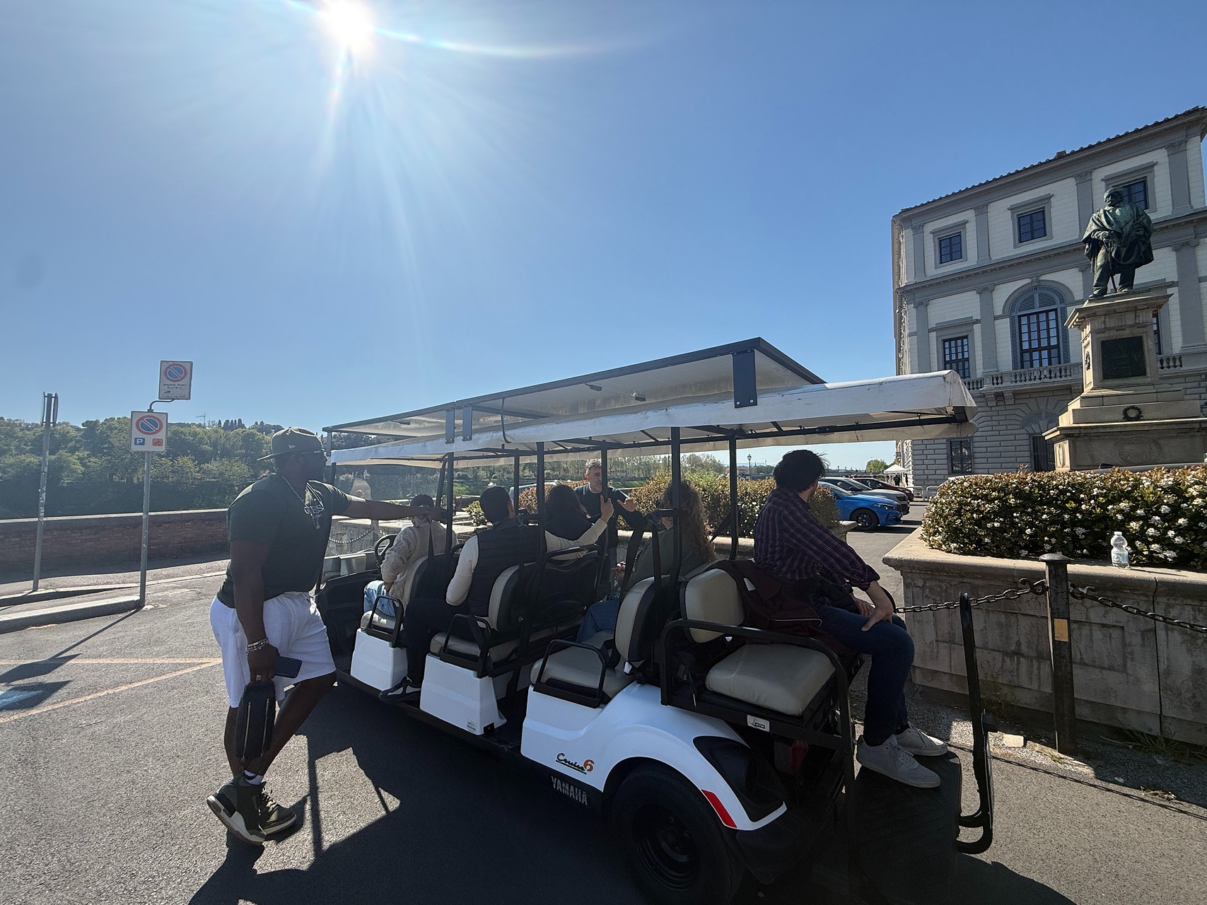 Golf cart tour con vista su Ponte Vecchio