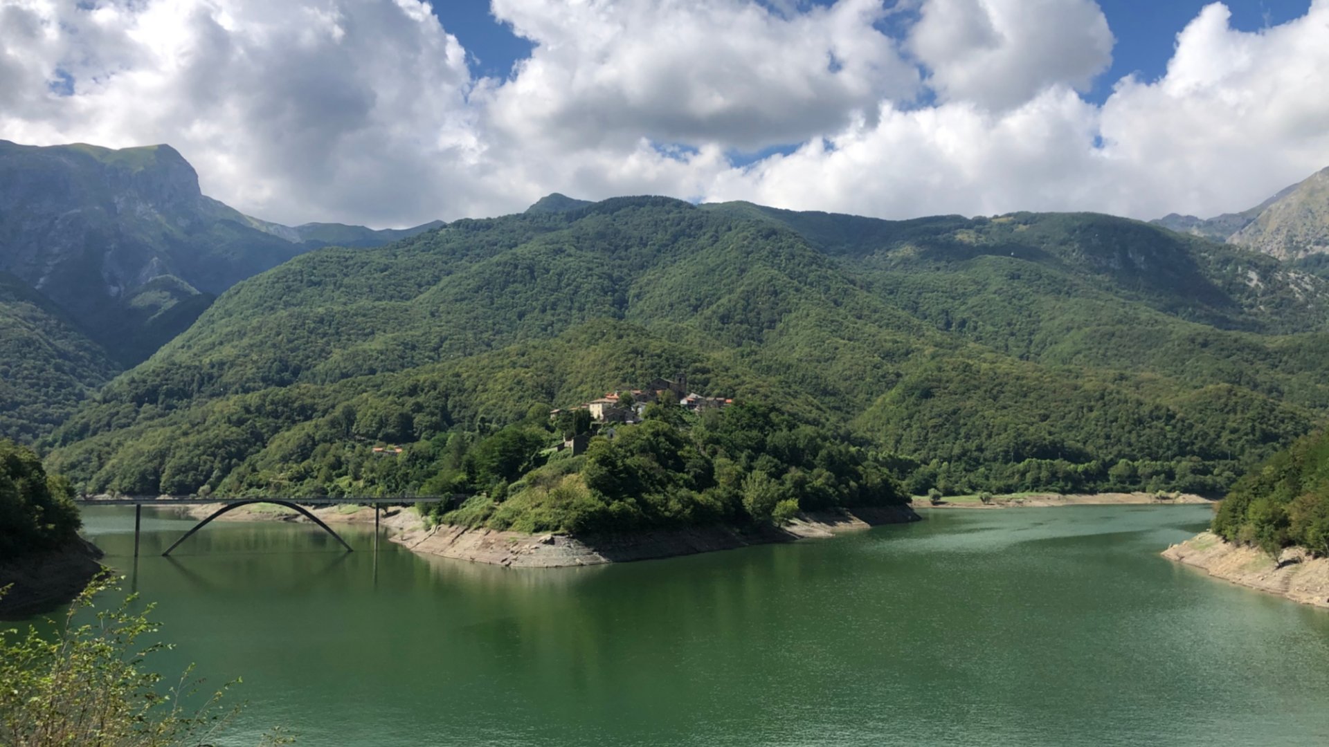 The lake of Vagli, one of the most important in the Garfagnana area Tuscany