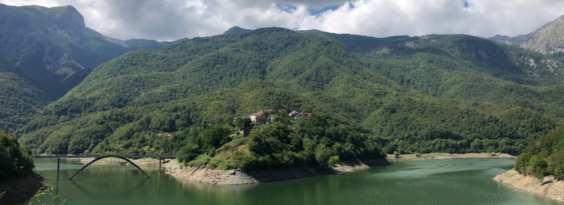 The lake of Vagli, one of the most important in the Garfagnana area Tuscany
