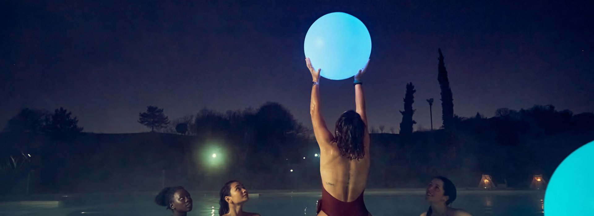 Bagni di Notte alle piscine Theia di Chianciano Terme