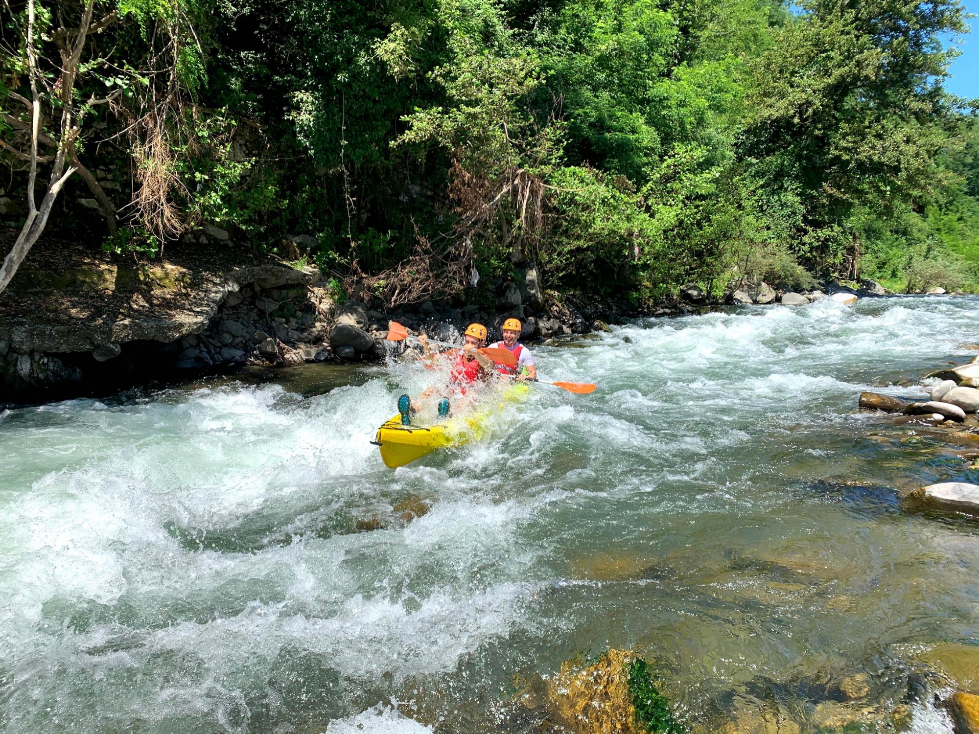 In Kayak at the Island of Elba