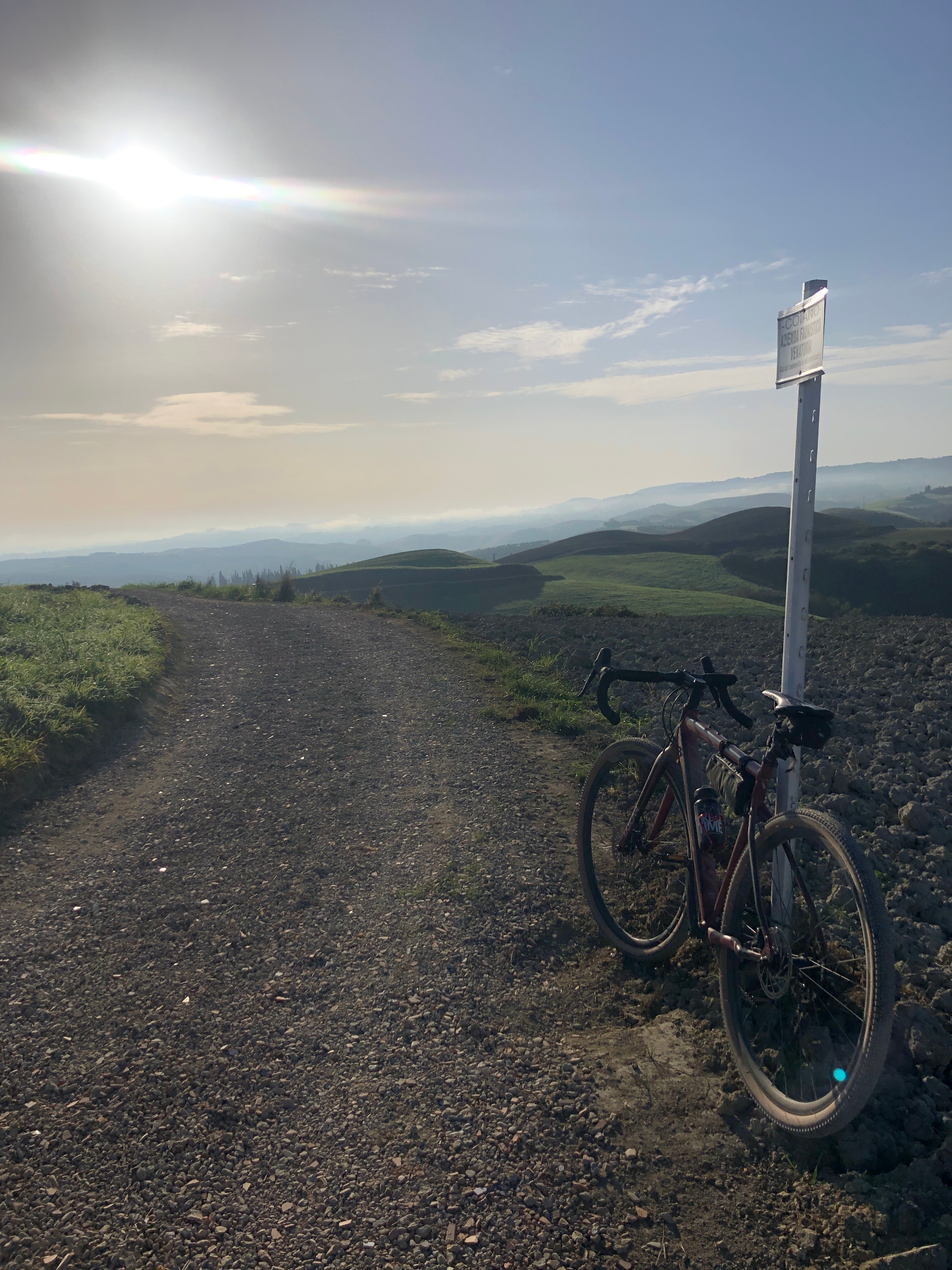 Via Francigena by bike from San Miniato to Siena