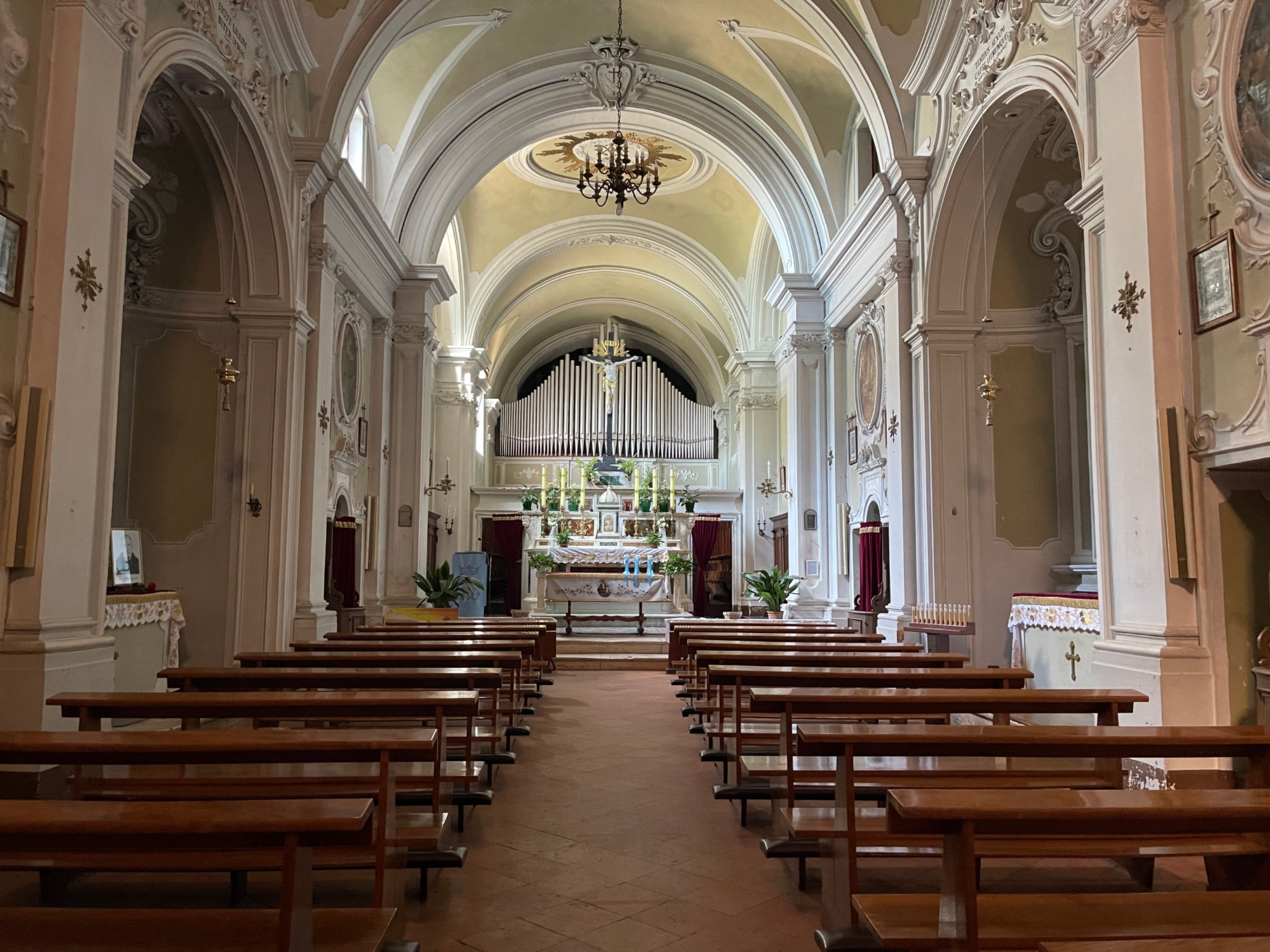 Internal view of the Church of the Convent