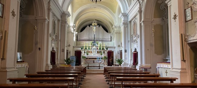 Internal view of the Church of the Convent