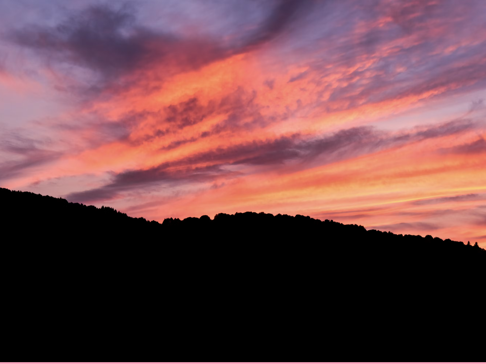 Tramonto panoramico sul Monte Calvo di Gavorrano