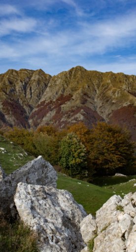 Apennine ridge of Mount Acuto