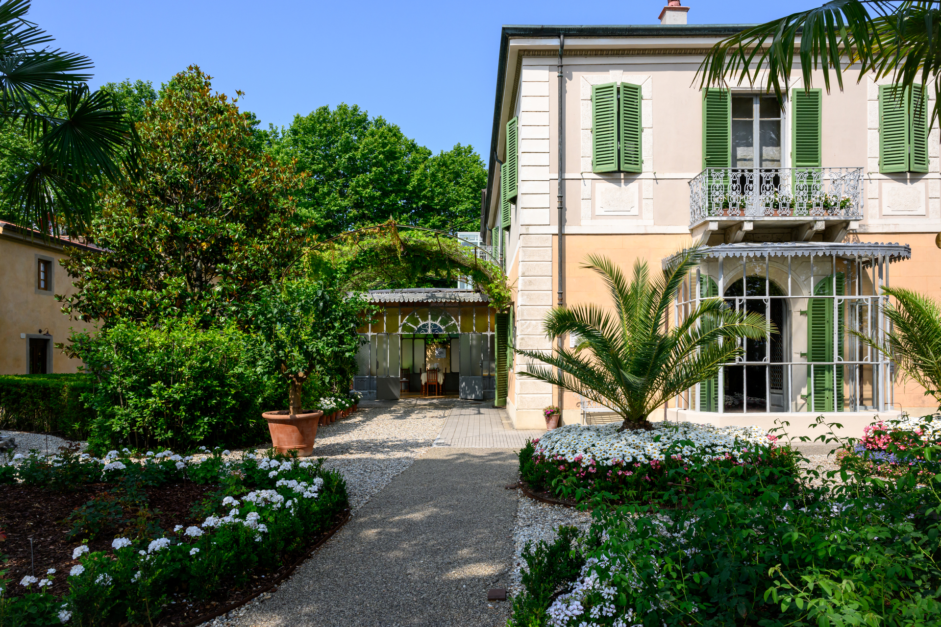 veduta esterna della Villa Museo Puccini a Torre del Lago