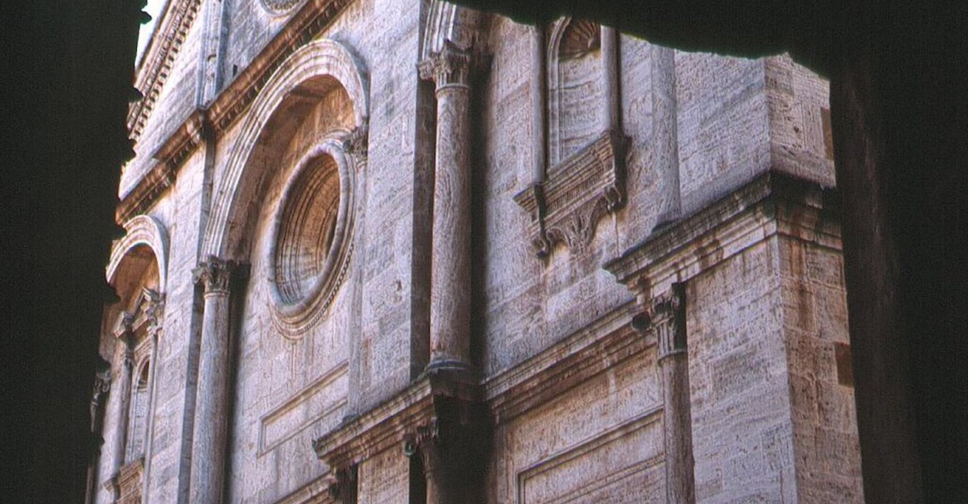Facciata del Duomo di Pienza Facciata del Duomo di Pienza