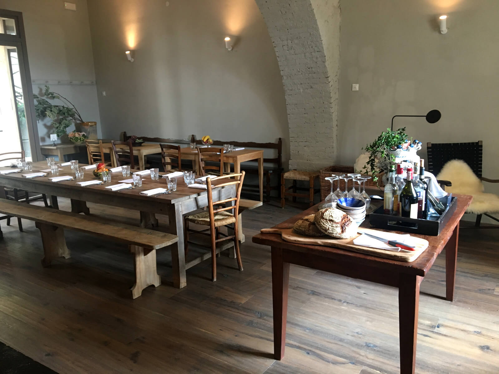 La sala da pranzo