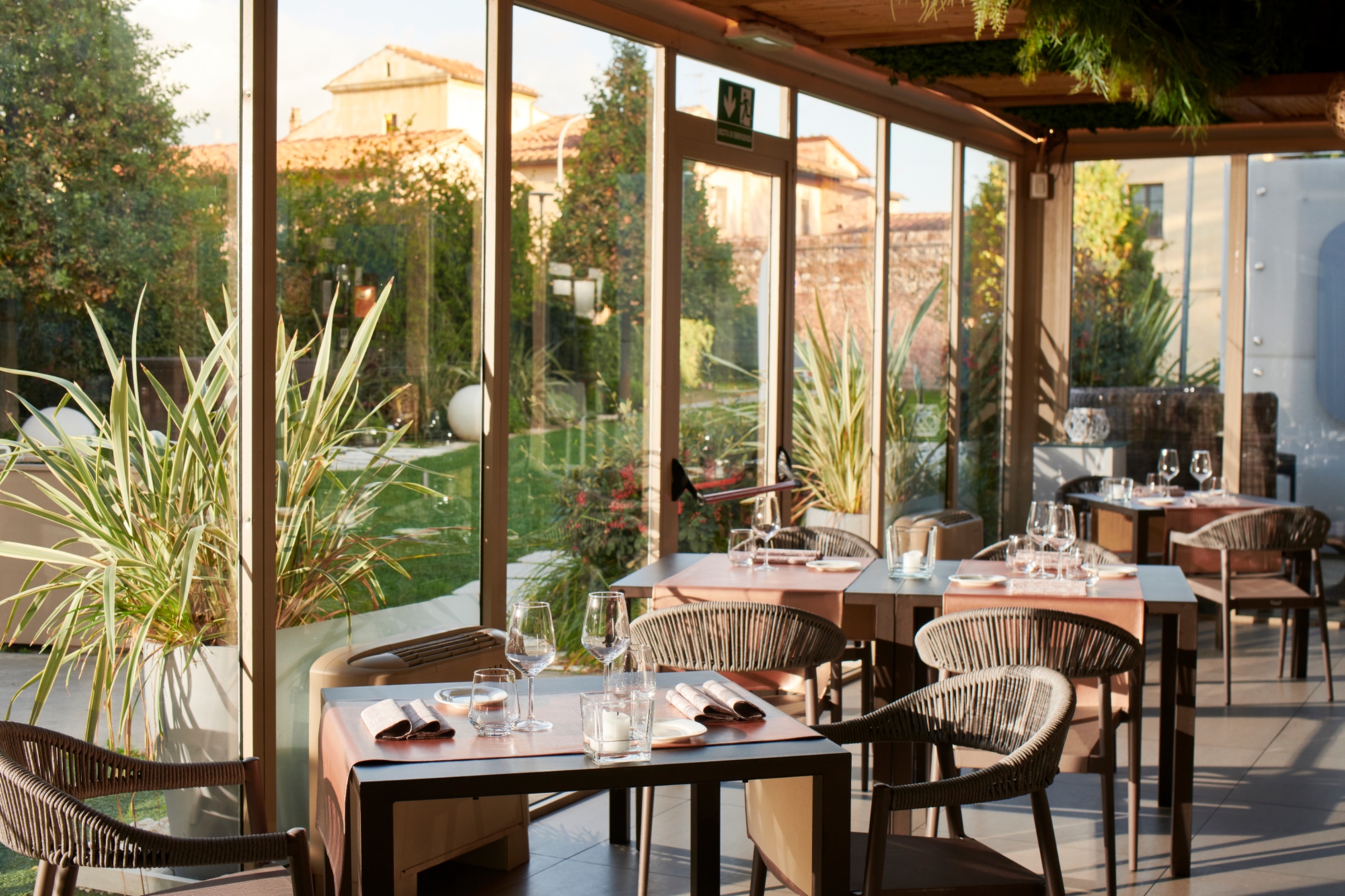Giardino d'inverno al ristorante Squisitia