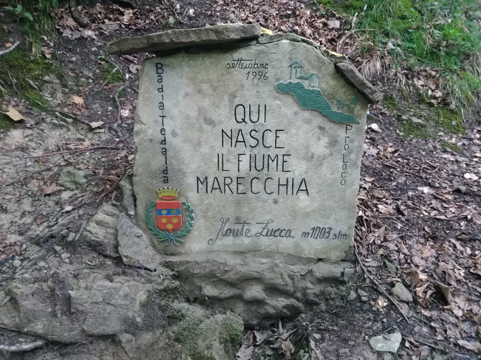 Die Quelle des Flusses Marecchia