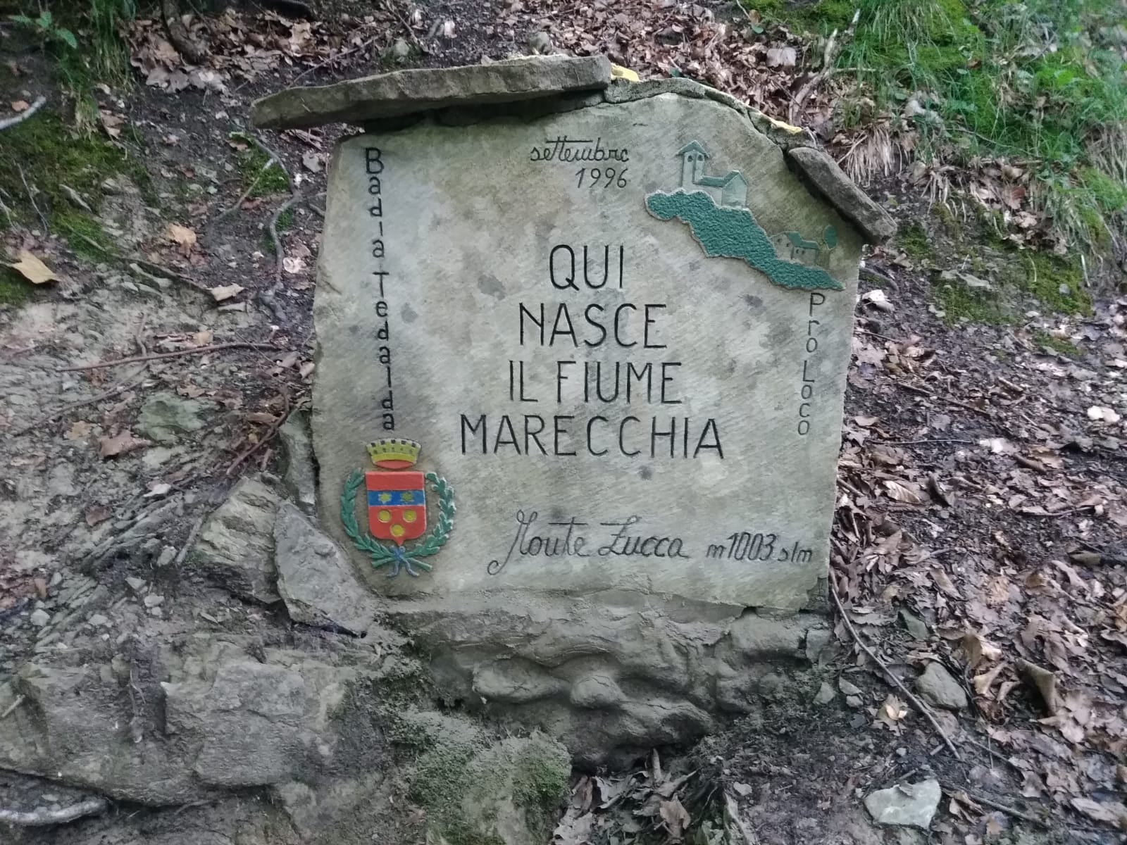La sorgente del fiume Marecchia La sorgente del fiume Marecchia