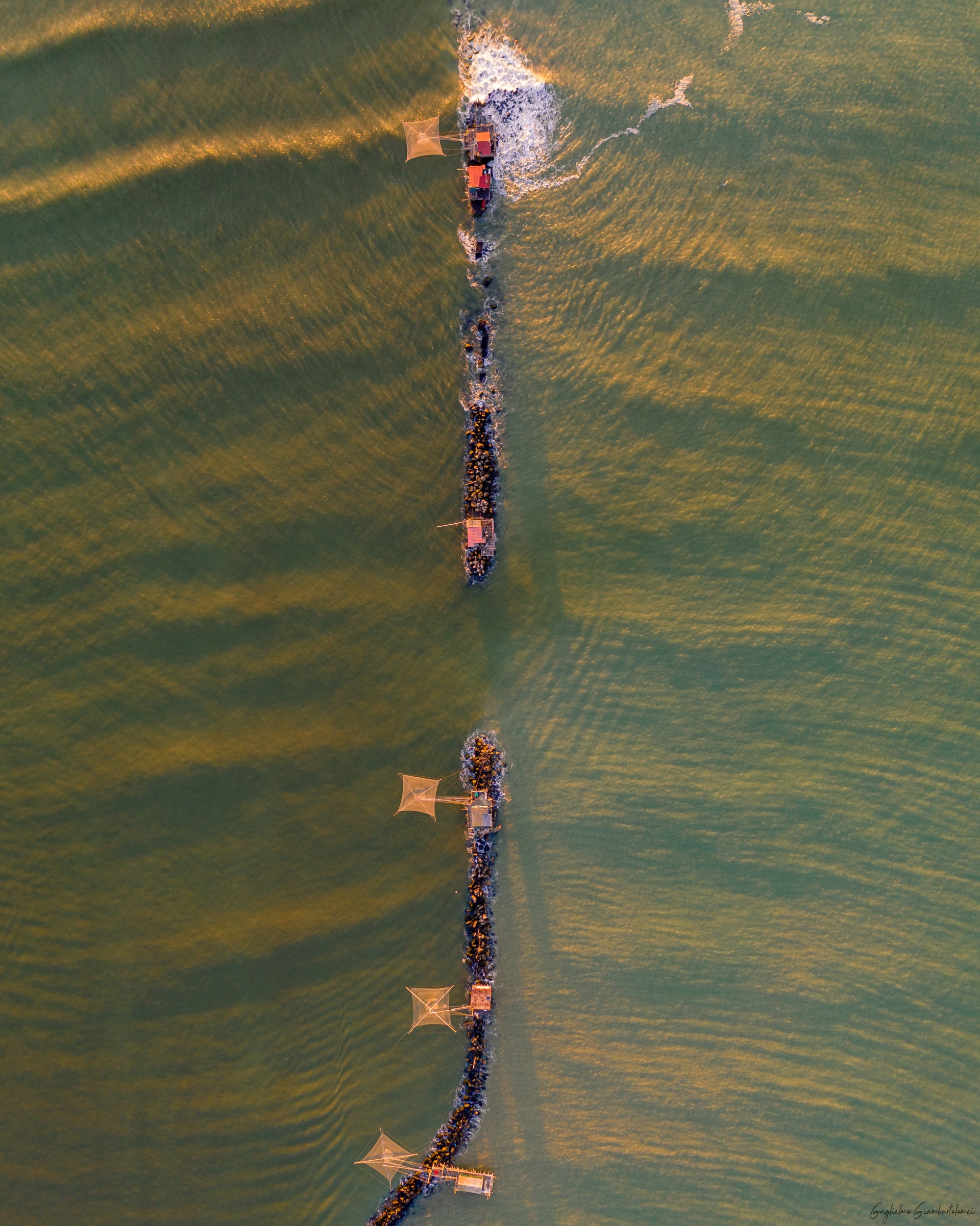 Les retoni (cabanes des pêcheurs) de Marina di Pisa