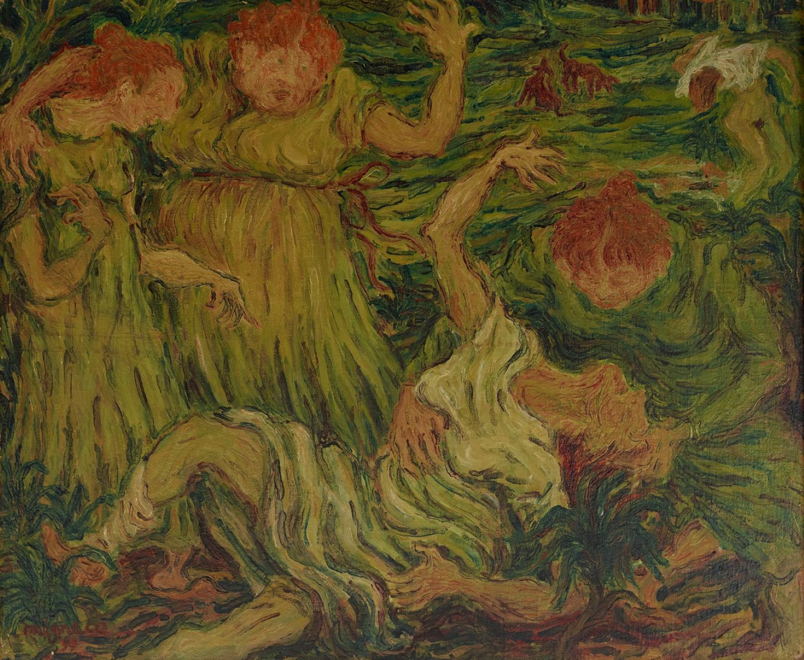 Una delle opere della mostra
