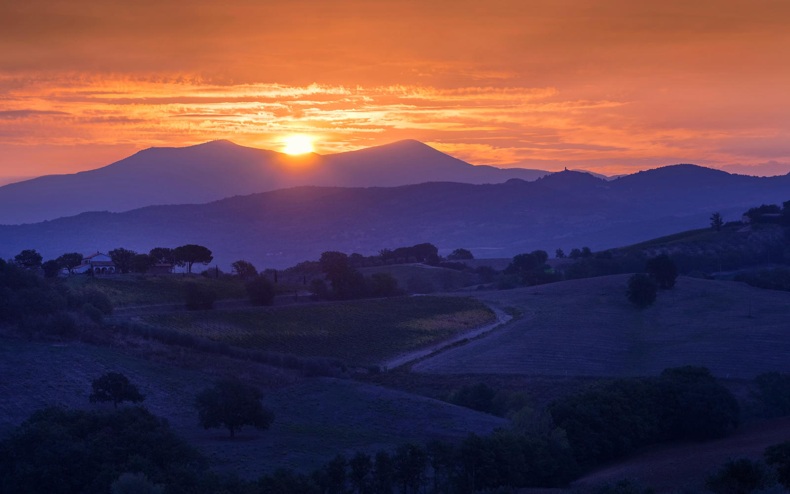 Vista sul Monte Amiata